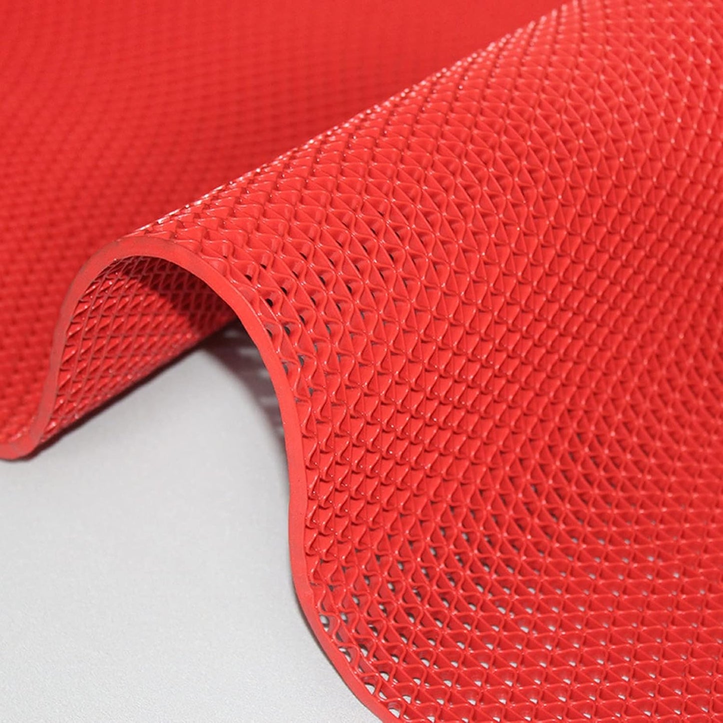 Drainage Non Slip Mats 3'x10' Heavy Duty Commercial Floor Mat Mesh Hollow Door Mat Roll for Swimming Pool Bathroom Kitchen Garage Indoor Outdoor Wet Area,Blue,0.9×3M/3×10FT