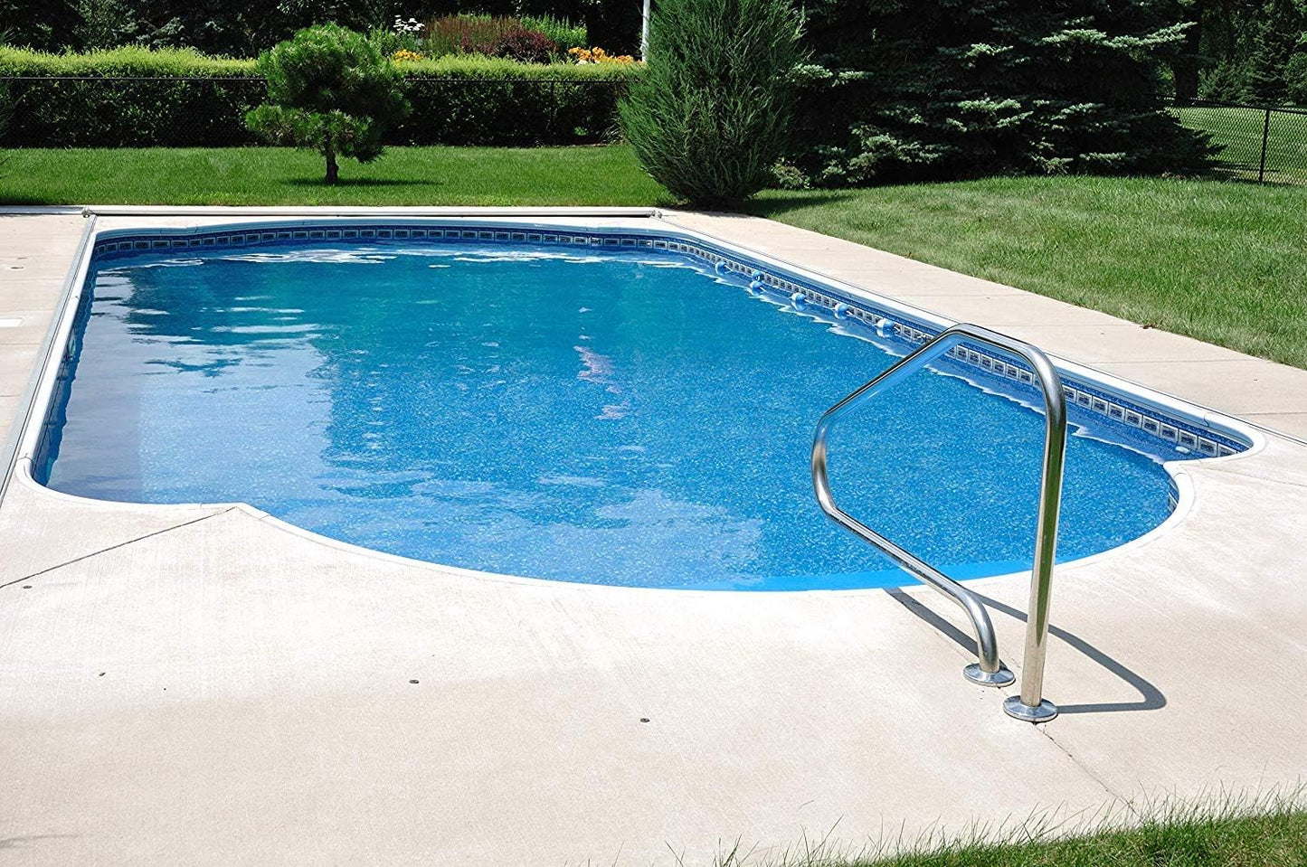 Aqua Select Premium Stainless Steel Pool Hand Rail for Inground Swimming Pools | Measures 50" x 36" x 8" Stainless Material | Easy to Install