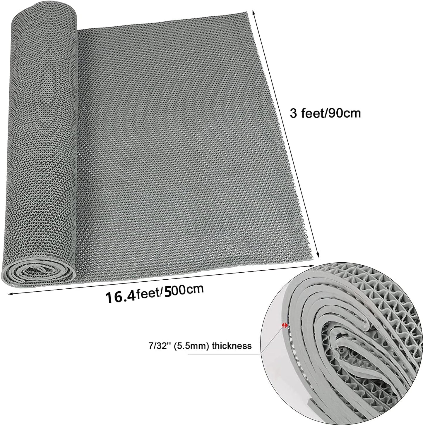 jxgzyy 3ft x16.4ft Drainage Non Slip Mat Commercial Floor Mat PVC Drainage Bathroom Pool Floor Mat Mesh Big Hollow Door Mat Roll for Swimming Pool Shower Room Bathroom Indoor Outdoor Wet Area