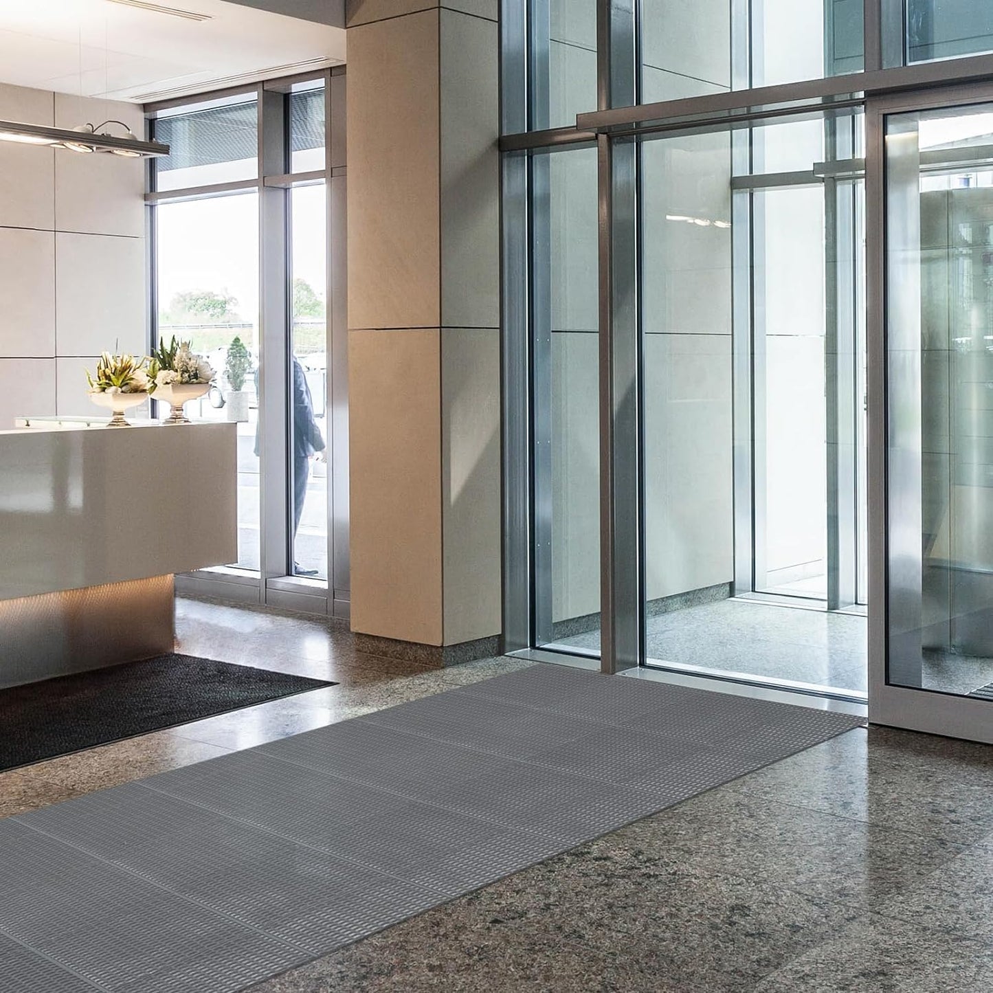 3X10 Ft Non-Slip Shower Mats for Floor, 0.22'' Thick Drainage Pool Mats Commercial PVC Mesh Hollow Wet Area Outdoor Mats for Bathroom Swimming Pool Restaurant Kitchen Garage Patio