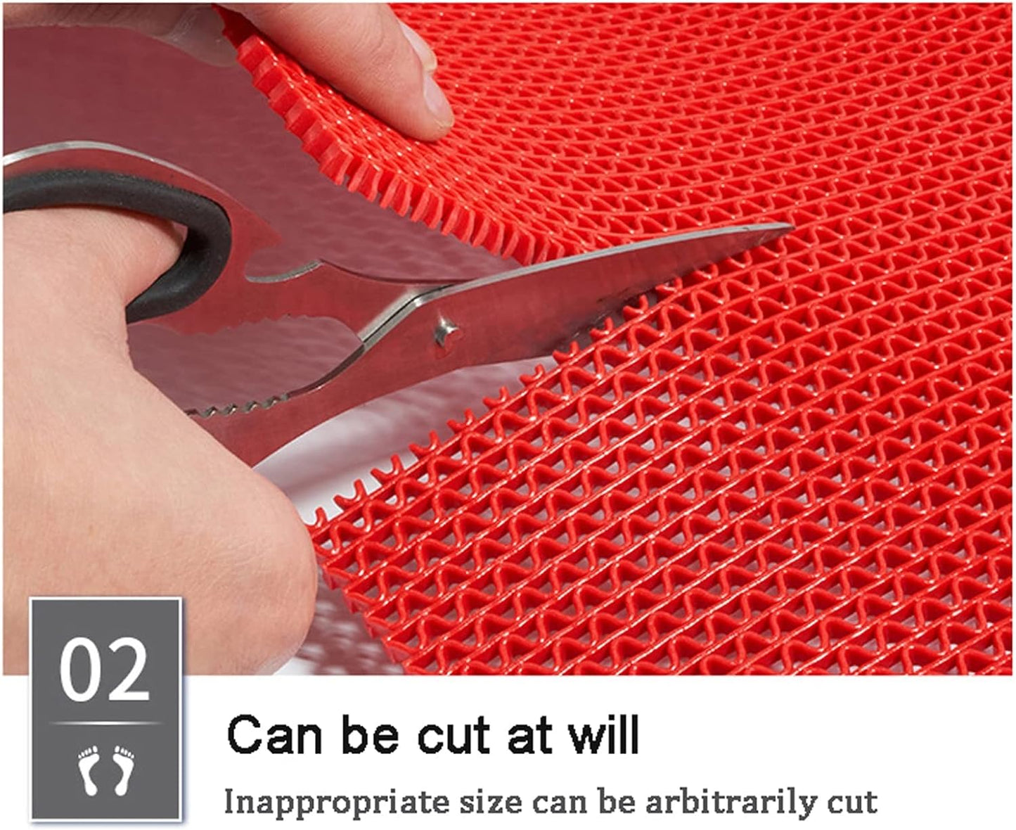 Drainage Non Slip Mats 3'x10' Heavy Duty Commercial Floor Mat Mesh Hollow Door Mat Roll for Swimming Pool Bathroom Kitchen Garage Indoor Outdoor Wet Area,Blue,0.9×3M/3×10FT