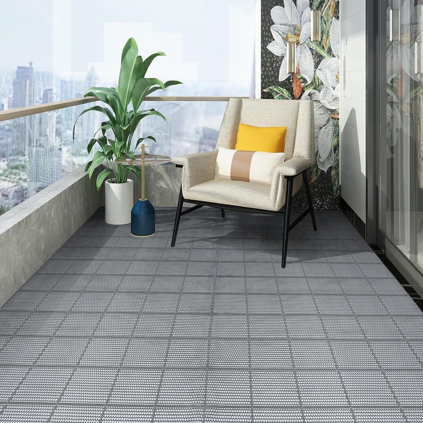 3X10 Ft Non-Slip Shower Mats for Floor, 0.22'' Thick Drainage Pool Mats Commercial PVC Mesh Hollow Wet Area Outdoor Mats for Bathroom Swimming Pool Restaurant Kitchen Garage Patio