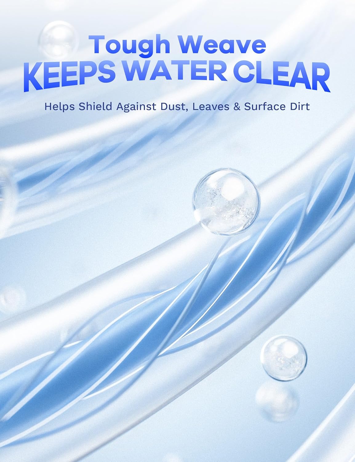 POOLHACKER 12x24 FT Oval Pool Cover – 420D Extra Thick Winter Pool Cover for Above Ground Pools, 4 Ft Overlap with Pulley & Cable, Cold-Resistant, Tear-Resistant & Dustproof