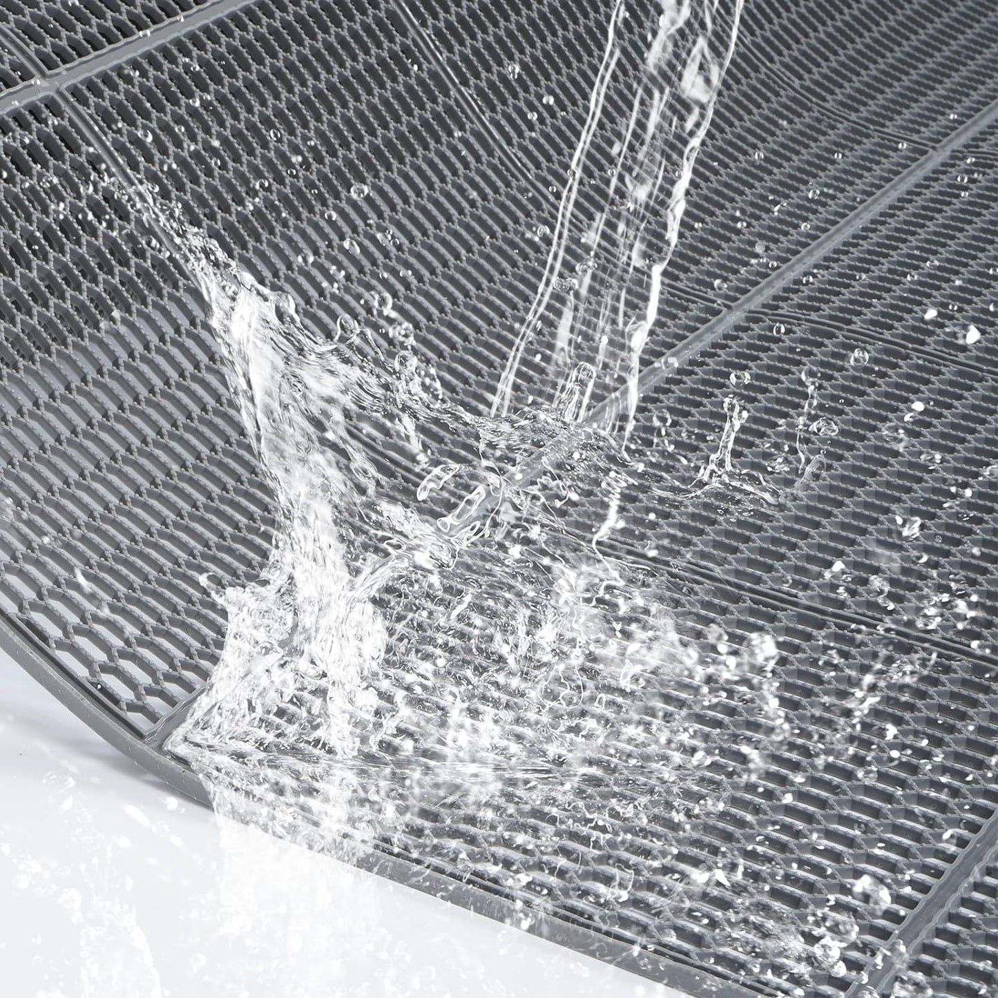 3X10 Ft Non-Slip Shower Mats for Floor, 0.22'' Thick Drainage Pool Mats Commercial PVC Mesh Hollow Wet Area Outdoor Mats for Bathroom Swimming Pool Restaurant Kitchen Garage Patio