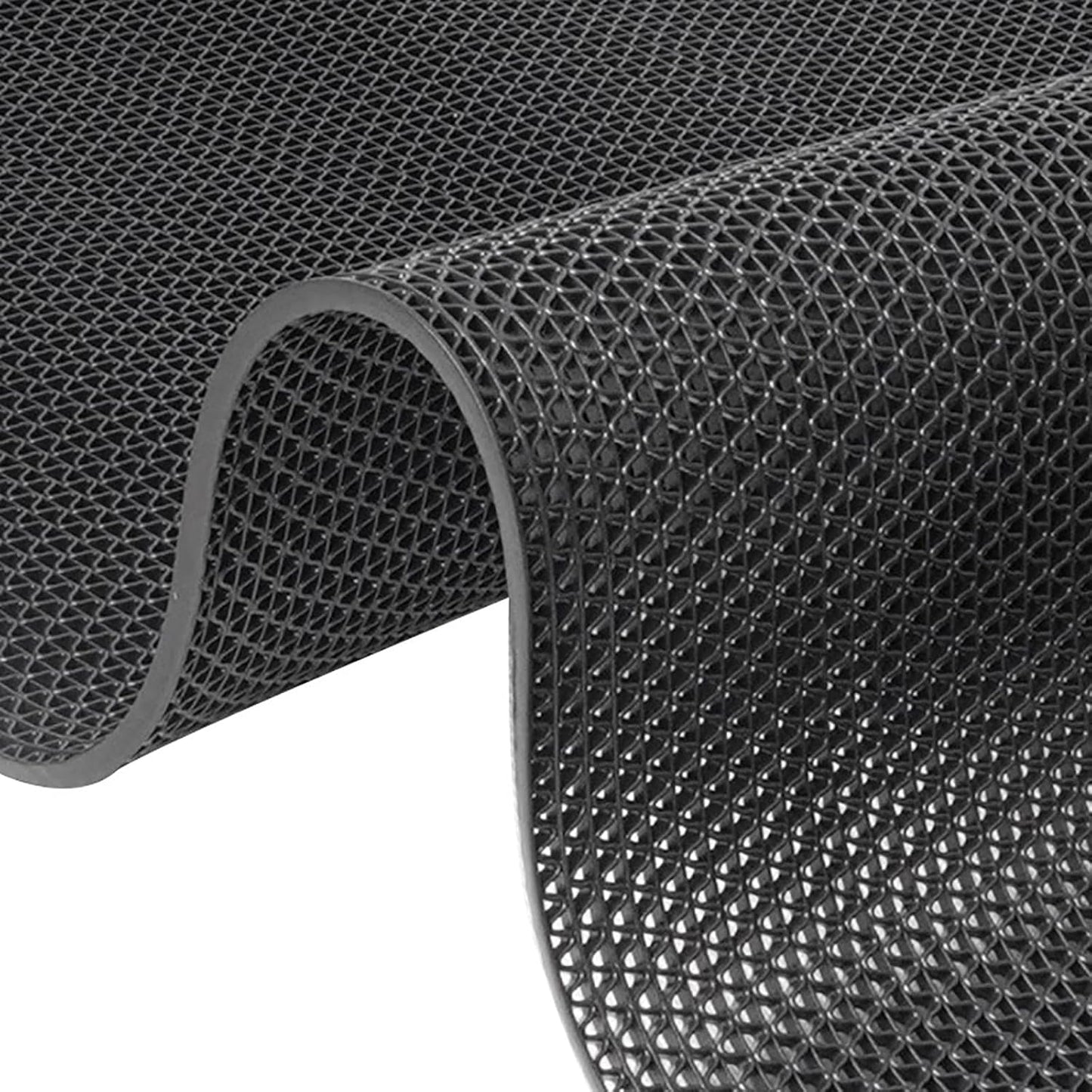 Drainage Non Slip Mats 3'x10' Heavy Duty Commercial Floor Mat Mesh Hollow Door Mat Roll for Swimming Pool Bathroom Kitchen Garage Indoor Outdoor Wet Area,Blue,0.9×3M/3×10FT